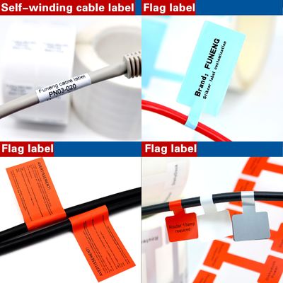 Custom Waterproof Cable Labels with Strong Adhesive