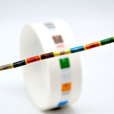 Custom Industrial Cable Labels Waterproof UV Resistant Vinyl